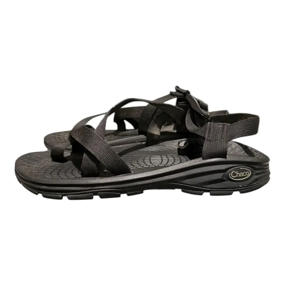 Chaco Z/Volv Adjustable Strap Classic Rubber Sole Black Sandal J105083 Men's 13